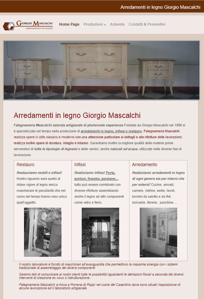 www.falegnameriamascalchi.it